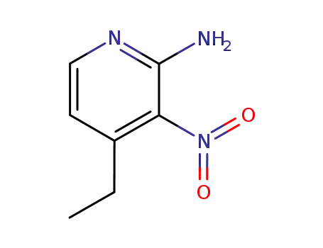 Molecular Structure of 70936-16-2 (4-ethyl-3-nitropyridin-2-amine)