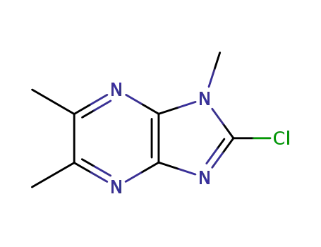 Molecular Structure of 55635-65-9 (1H-Imidazo[4,5-b]pyrazine, 2-chloro-1,5,6-trimethyl-)