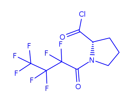Molecular Structure of 56236-41-0 (N-heptafluorobutyrylproline)
