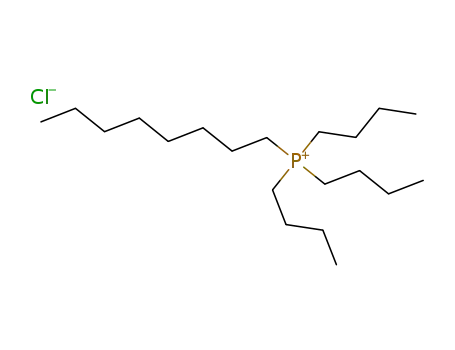Molecular Structure of 56315-19-6 (tributyl(octyl)phosphonium chloride)