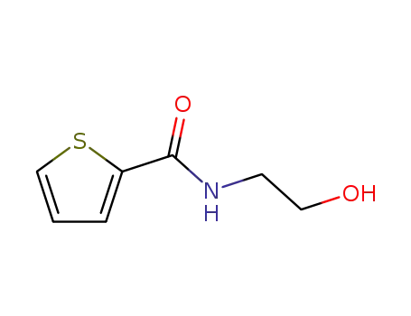 Molecular Structure of 93448-78-3 (N-(2-Hydroxyethyl)amide of thiophen-2-carboxylic acid)