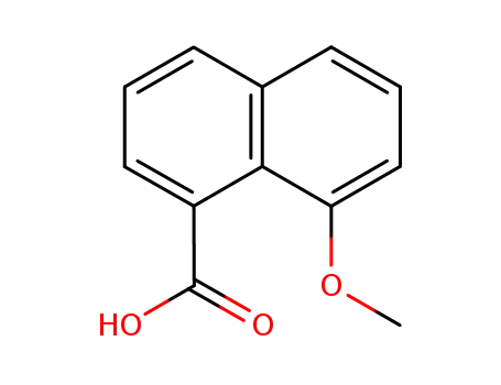 Molecular Structure of 5991-56-0 (1-Naphthalenecarboxylic acid, 8-methoxy-)