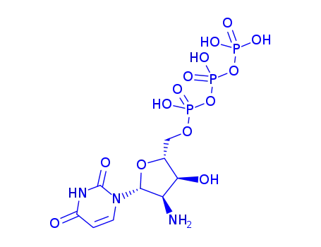 Molecular Structure of 61468-90-4 (2'-Amino-2'-deoxyuridine-5'-triphosphate)