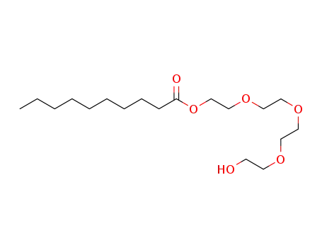 Molecular Structure of 68415-70-3 (Decanoic acid, 2-[2-[2-(2-hydroxyethoxy)ethoxy]ethoxy]ethyl ester)