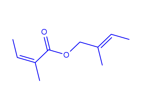 Molecular Structure of 72845-40-0 ((E)-2-Methylcrotonic acid (E)-2-methyl-2-butenyl ester)