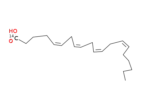 Molecular Structure of 3435-81-2 (ARACHIDONIC ACID, [1-14C]-)