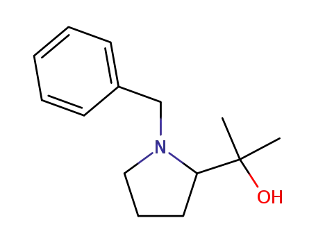 Molecular Structure of 74798-59-7 (2-(1-benzylpyrrolidin-2-yl)propan-2-ol)