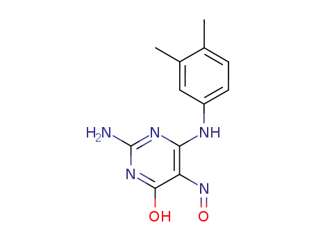 2-amino-6-[(3,4-dimethylphenyl)amino]-5-nitrosopyrimidin-4(1H)-one