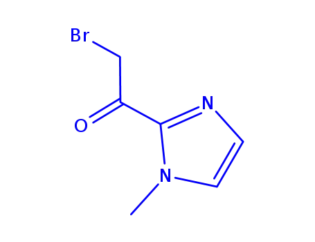 Molecular Structure of 750556-81-1 (Ethanone, 2-bromo-1-(1-methyl-1H-imidazol-2-yl)- (9CI))