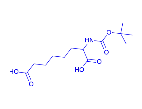 Molecular Structure of 75113-71-2 (BOC-D-2-AMINOSUBERIC ACID)