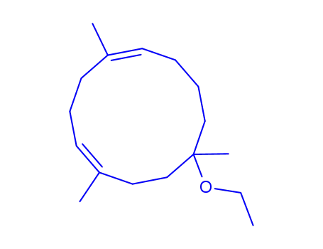 Molecular Structure of 75531-55-4 (10-ethoxy-1,5,10-trimethylcyclododecadiene)