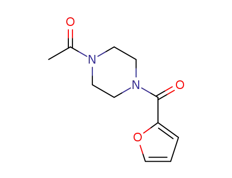 Molecular Structure of 768292-07-5 (1-(4-(furan-2-carbonyl)piperazin-1-yl)ethanone)
