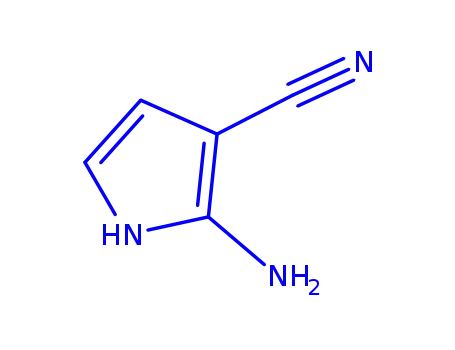 Molecular Structure of 755753-61-8 (2-AMINO-1H-PYRROLE-3-CARBONITRILE)