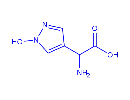 Molecular Structure of 769914-67-2 (1H-Pyrazole-4-acetic acid, alpha-amino-1-hydroxy- (9CI))
