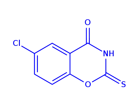 Molecular Structure of 7672-94-8 (6-Chloro-2-thio-2H-1,3-benzoxazine-2,4(3H)-dione)