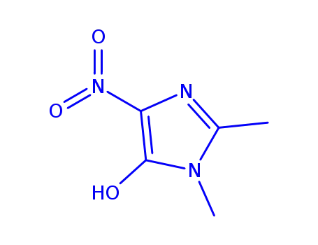 Molecular Structure of 770647-41-1 (1H-Imidazol-5-ol, 1,2-dimethyl-4-nitro- (9CI))
