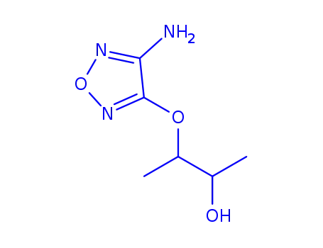 Molecular Structure of 761448-37-7 (2-Butanol,3-[(4-amino-1,2,5-oxadiazol-3-yl)oxy]-(9CI))