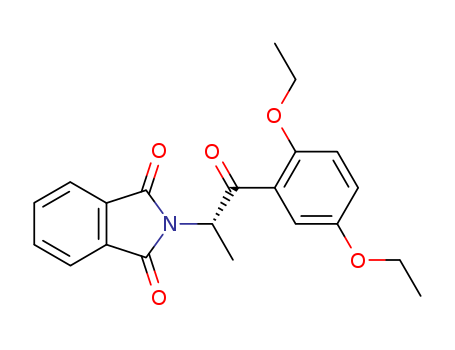 Molecular Structure of 111187-54-3 (1H-Isoindole-1,3(2H)-dione,
2-[2-(2,5-diethoxyphenyl)-1-methyl-2-oxoethyl]-, (S)-)