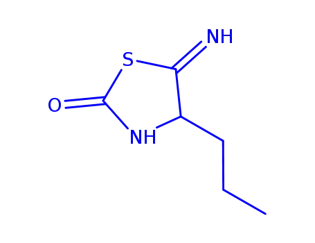Molecular Structure of 857965-27-6 (2-Thiazolin-2-ol,  5-imino-4-propyl-  (5CI))