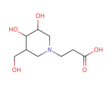 (3R,4R,5R)-3-(3,4-Dihydroxy-5-hydroxymethyl-piperidin-1-yl)propionic acid