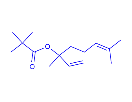 Molecular Structure of 83846-55-3 (1,5-Dimethyl-1-vinylhex-4-enyl pivalate)