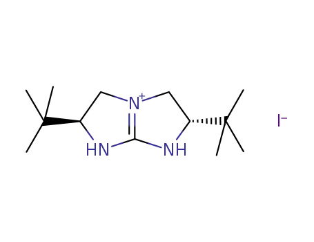 Molecular Structure of 1173050-17-3 ((2S,6S)-2,6-di-tert-butyl-1,2,3,5,6,7-hexahydroiMidazo[1,2-a]iMidazol-4-iuM iodide)