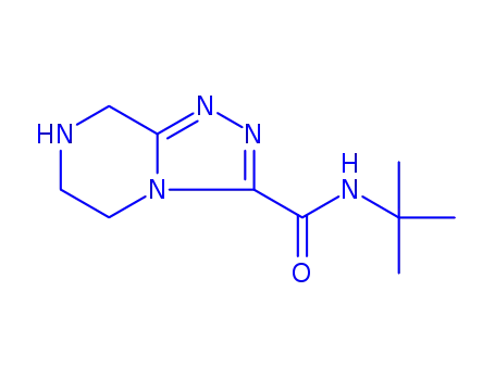 Molecular Structure of 723286-71-3 (N-tert-butyl-5,6,7,8-tetrahydro-[1,2,4]triazolo[4,3-a]pyrazine-3-carboxamide)