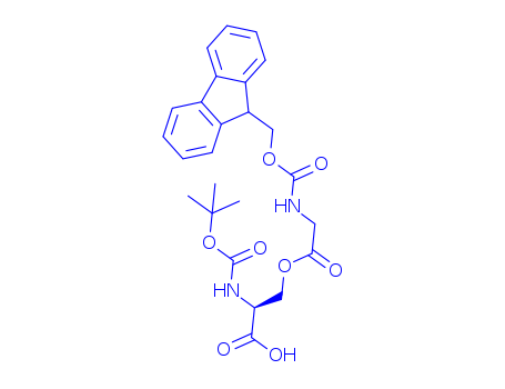 L-Serine, N-[(1,1-dimethylethoxy)carbonyl]-O-[N-[(9H-fluoren-9-ylmethoxy)carbonyl]glycyl]