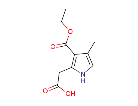 Molecular Structure of 945381-57-7 (2-carboxymethyl-4-methyl-1H-pyrrole-3-carboxylic acid ethyl ester)