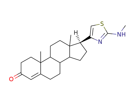(17beta)-17-[2-(methylamino)-1,3-thiazol-4-yl]androst-4-en-3-one