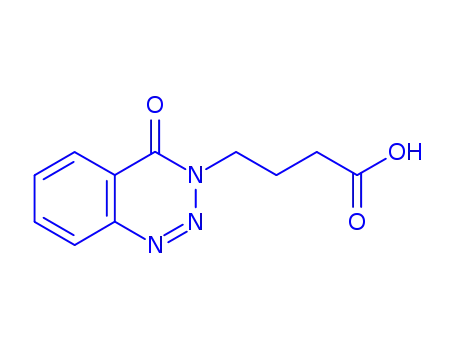 Molecular Structure of 97609-03-5 (1,2,3-Benzotriazine-3(4H)-butanoic acid, 4-oxo-)