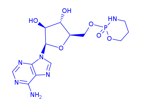 96790-49-7,9-(5'-(2-oxo-1,3,2-oxazaphosphorinan-2-yl)-beta-arabinosyl)adenine,9H-Purin-6-amine,9-[5-O-(tetrahydro-2H-1,3,2-oxazaphosphorin-2-yl)-b-D-arabinofuranosyl]-, P-oxide, (R)-;2H-1,3,2-Oxazaphosphorine, 9H-purin-6-amine deriv.