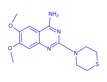 99300-65-9,6,7-dimethoxy-2-(thiomorpholin-4-yl)quinazolin-4-amine,