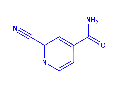 Molecular Structure of 98273-47-3 (4-Pyridinecarboxamide,2-cyano-(9CI))