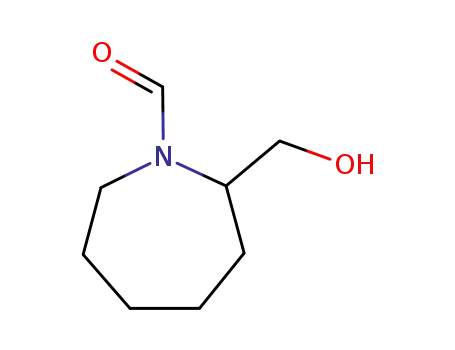 Molecular Structure of 99969-69-4 (1H-Azepine-1-carboxaldehyde, hexahydro-2-(hydroxymethyl)- (6CI))