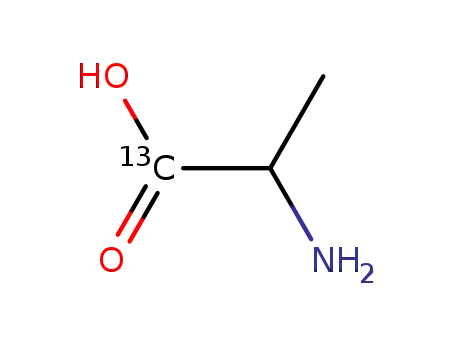 Molecular Structure of 102029-81-2 (DL-ALANINE-1-13C)