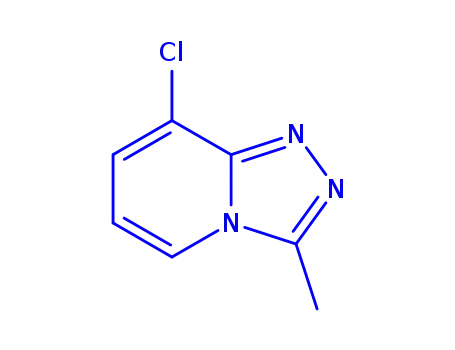 Molecular Structure of 929000-42-0 (8-Chloro-3-methyl-[1,2,4]triazolo[4,3-a]pyridine)