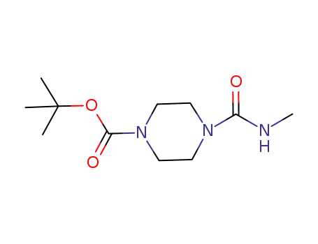 Molecular Structure of 652154-14-8 (1-Piperazinecarboxylicacid, 4-[(methylamino)carbonyl]-, 1,1-dimethylethylester)