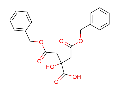 Molecular Structure of 101996-62-7 (1,2,3-Propanetricarboxylic acid, 2-hydroxy-, 1,3-bis(phenylmethyl) ester)