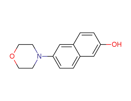 Molecular Structure of 71585-26-7 (6-morpholinonaphthalen-2-ol)