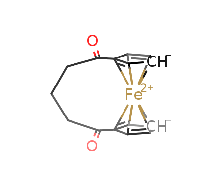 12242-61-4,Ferrocene,1,1'-(1,5-dioxo-1,5-pentanediyl)-,1,5-Pentanedione,1,5-(1,1'-ferrocenediyl)- (8CI); 1,5-Pentanedione, 1,5-dicyclopentadienyl-,iron deriv. (7CI)