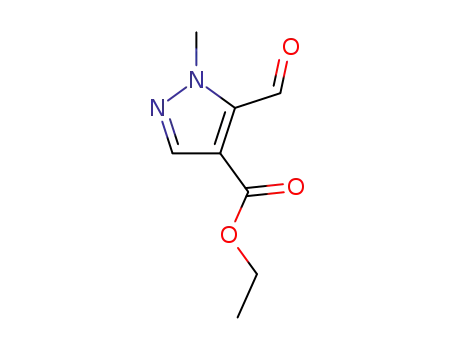 Molecular Structure of 40995-41-3 (ethyl 5-formyl-1-methyl-1H-pyrazole-4-carboxylate)