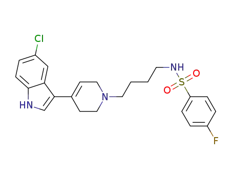 Molecular Structure of 1365043-02-2 (4-fluoro-N-{4-[4-(5-chloro-1H-indol-3-yl)-3,6-dihydropyridin-1(2H)-yl]butyl}benzenesulphonamide)
