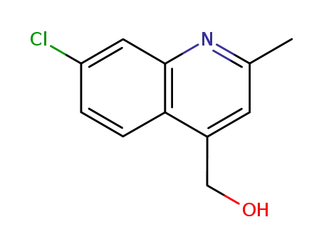 Molecular Structure of 19069-95-5 (7-chloro-4-(hydroxymethyl)-2-methylquinoline)