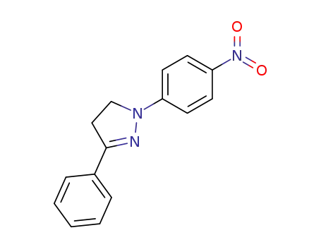 Molecular Structure of 5920-39-8 (1H-Pyrazole, 4,5-dihydro-1-(4-nitrophenyl)-3-phenyl-)