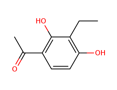 Molecular Structure of 111224-13-6 (Ethanone, 1-(3-ethyl-2,4-dihydroxyphenyl)-)