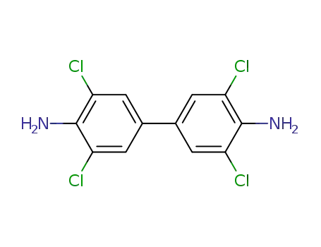 Molecular Structure of 41687-08-5 ((1,1-Biphenyl)-4,4-diamine, 3,3,5,5-tetrachloro- (9CI))