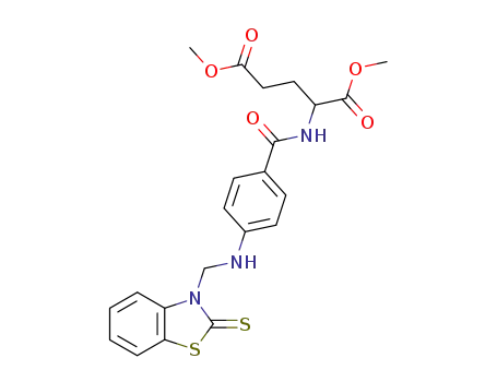 L-Glutamic acid,
N-[4-[[(2-thioxo-3(2H)-benzothiazolyl)methyl]amino]benzoyl]-, dimethyl
ester