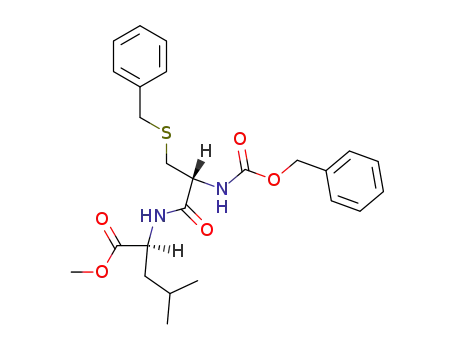 Molecular Structure of 14433-08-0 (methyl S-benzyl-N-[(benzyloxy)carbonyl]cysteinylleucinate)