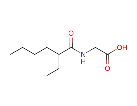 Molecular Structure of 3303-85-3 (Glycine, N-(2-ethyl-1-oxohexyl)-)